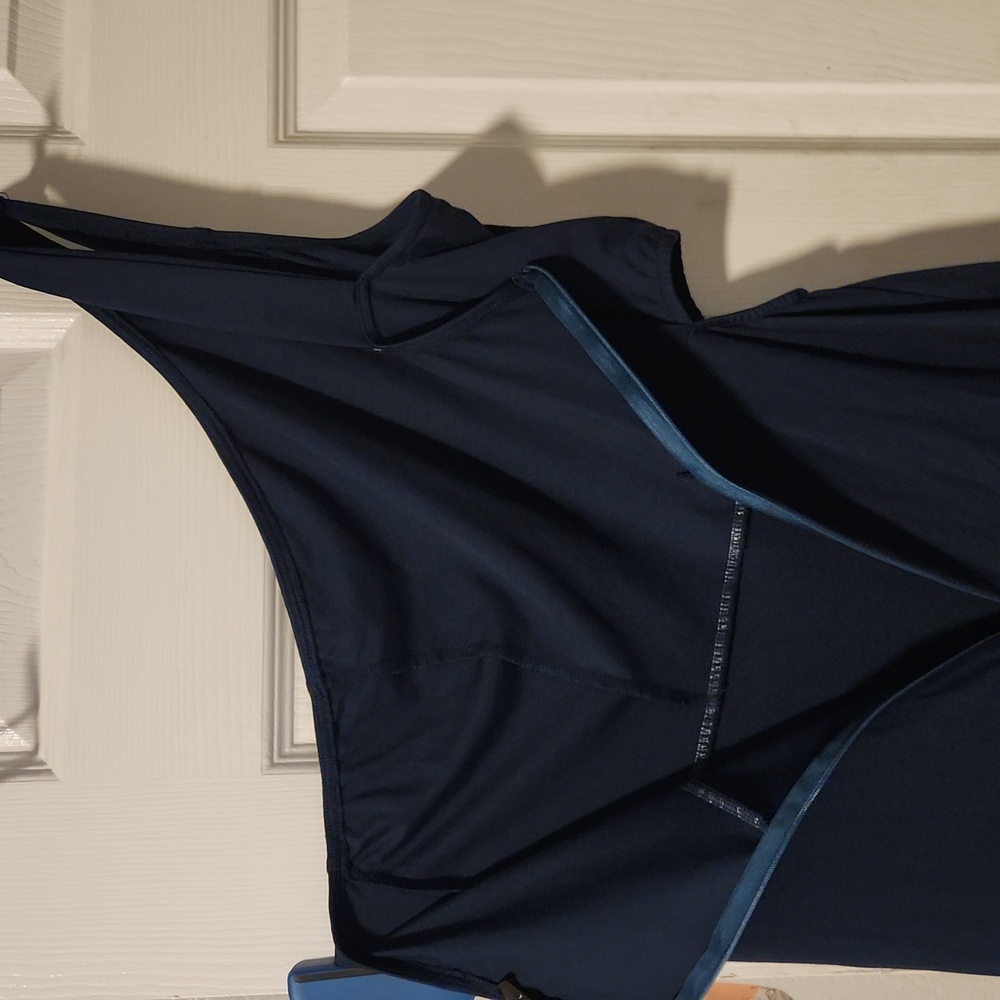 One Shoulder Dress With Strech And Slit In Front Pit=20 With Strech - Picture 7 of 7